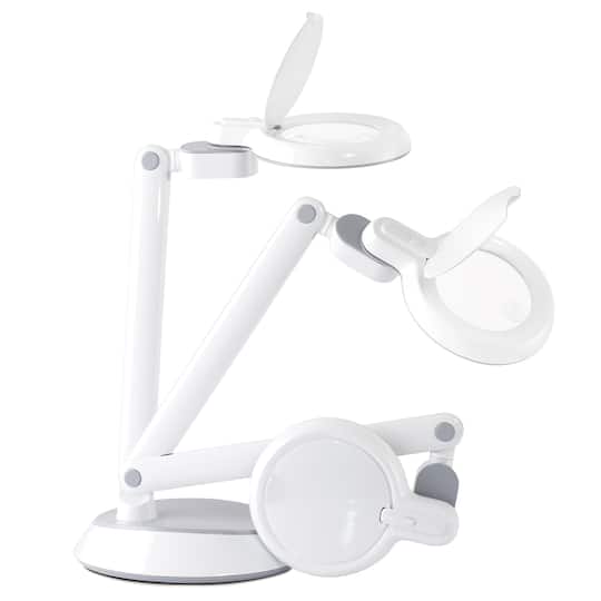 Ottlite Space-Saving LED Magnifier Desk Lamp